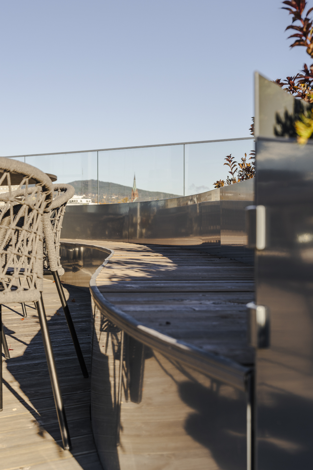 Takterrasse på Tjuvholmen