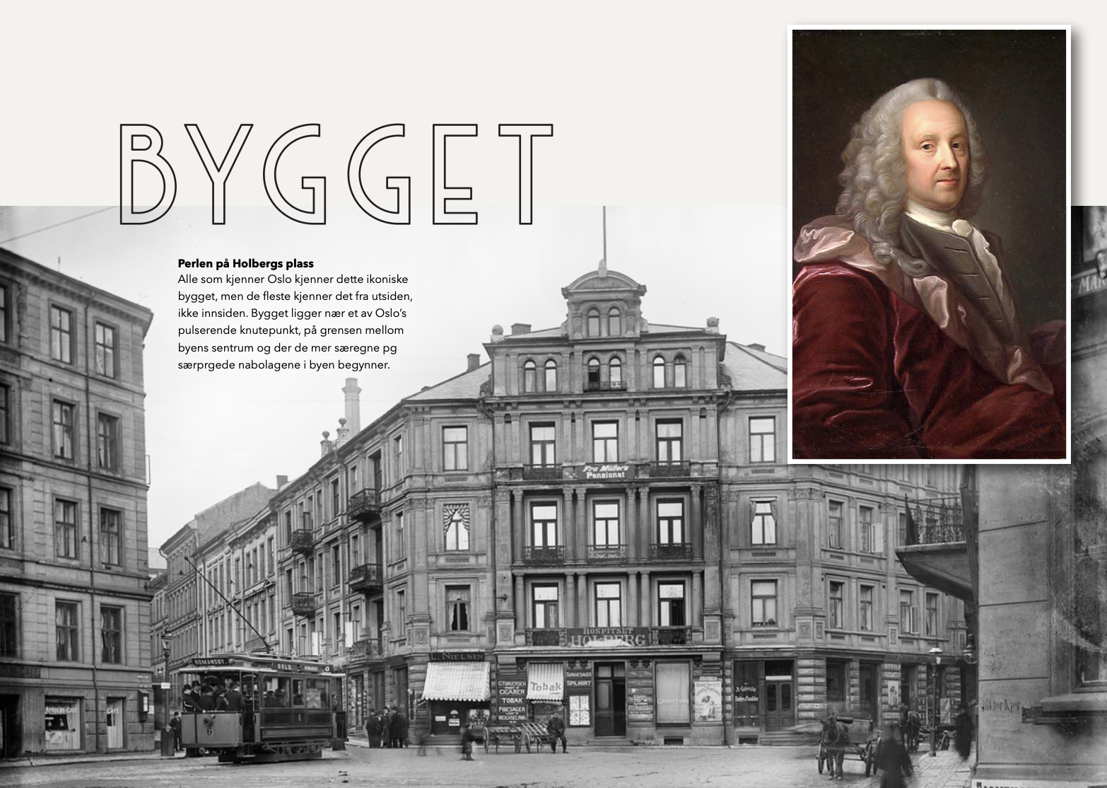 Perlen på Holbergs plass historisk arkitektur